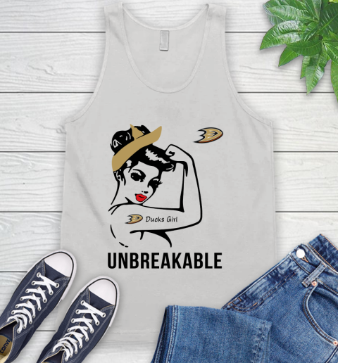 NHL Anaheim Ducks Girl Unbreakable Hockey Sports Tank Top