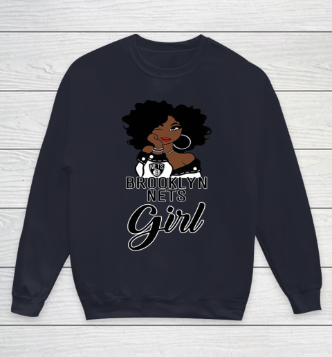 Brooklyn Nets Girl NBA Youth Sweatshirt 3