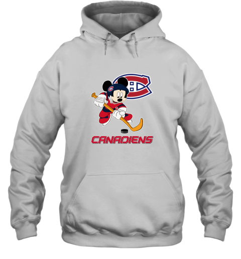NHL Hockey Mickey Mouse Team Montrel Canadiens Hoodie