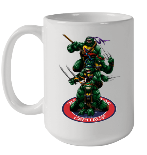 NHL Hockey Washington Capitals Teenage Mutant Ninja Turtles Shirt Ceramic Mug 15oz