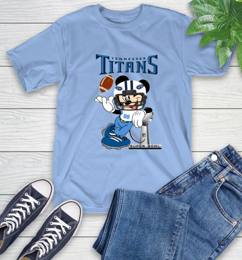 NFL Tennessee Titans Mickey Mouse Disney Super Bowl Football T Shirt T-Shirt 11