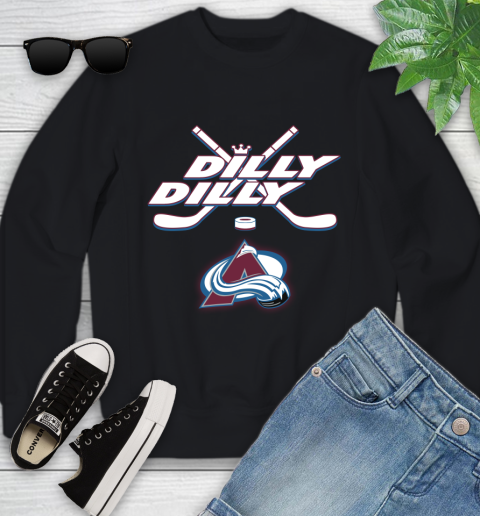 NHL Colorado Avalanche Dilly Dilly Hockey Sports Youth Sweatshirt 2