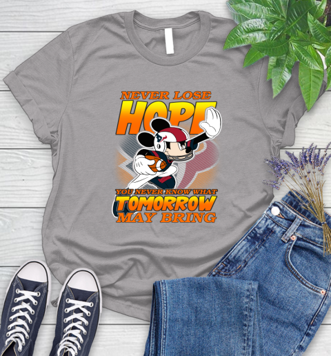Houston Texans NFL Football Mickey Disney Never Lose Hope Women's T-Shirt 5