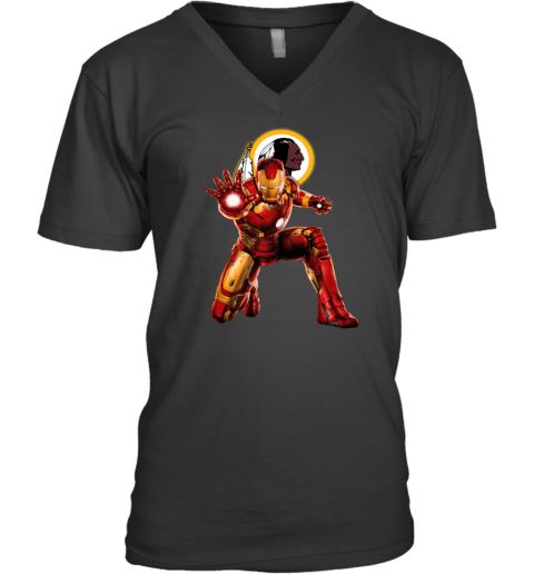 NFL Iron Man Washington Redskins V-Neck T-Shirt