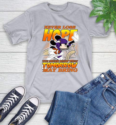 Minnesota Vikings NFL Football Mickey Disney Never Lose Hope T-Shirt 6