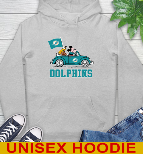 NFL Football Miami Dolphins Pluto Mickey Driving Disney Shirt Hoodie 6