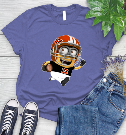 NFL Cincinnati Bengals Minions Disney Football Sports Women's T-Shirt 11