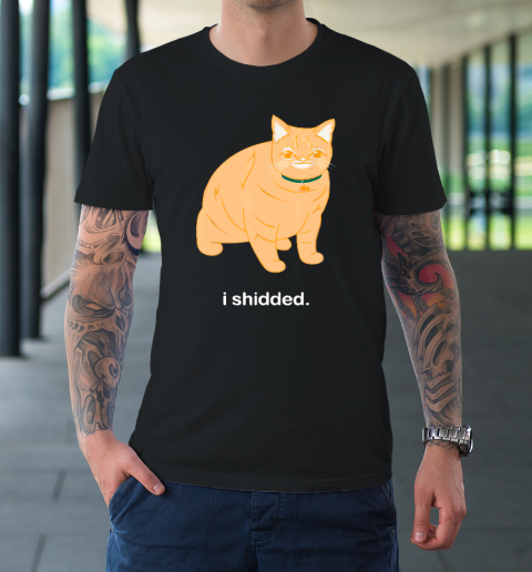 I Shidded Shirt Funny Cat Lover T-Shirt