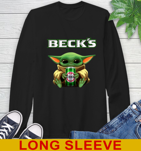 Star Wars Baby Yoda Hugs Beck's Beer Shirt 59