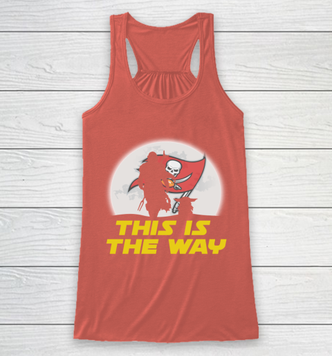 Tampa Bay Buccaneers NFL Football Star Wars Yoda And Mandalorian This Is The Way Racerback Tank 3