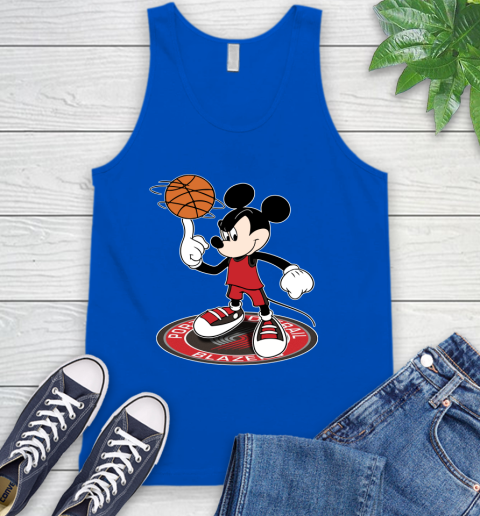 NBA Basketball Portland Trail Blazers Cheerful Mickey Disney Shirt Tank Top 5