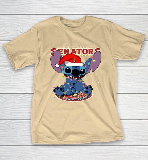 Ottawa Senators NHL Hockey noel stitch Christmas T-Shirt 5