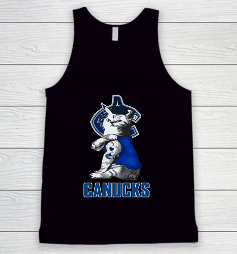 NHL My Cat Loves Vancouver Canucks Hockey Tank Top