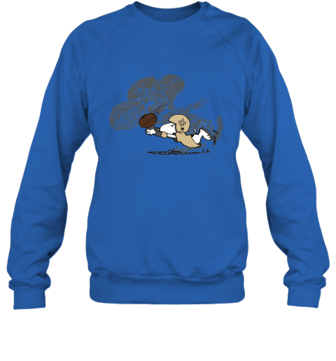 New Orleans Saints Snoopy Plays The Football Game Sweatshirt