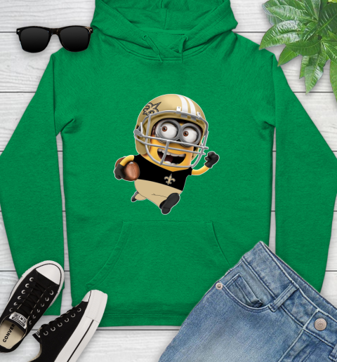 NFL New Orleans Saints Minions Disney Football Sports Youth Hoodie 7