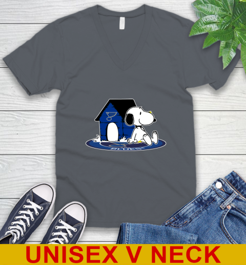 NHL Hockey St.Louis Blues Snoopy The Peanuts Movie Shirt V-Neck T-Shirt 5