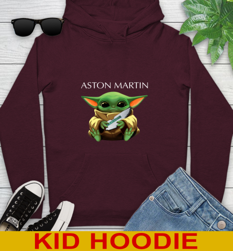 Star Wars Baby Yoda Hugs Aston Martin Car Shirt 134