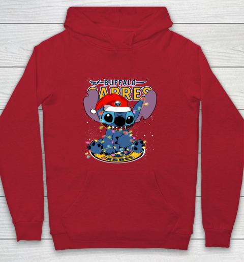 Buffalo Sabres NHL Hockey noel stitch Christmas Youth Hoodie 6