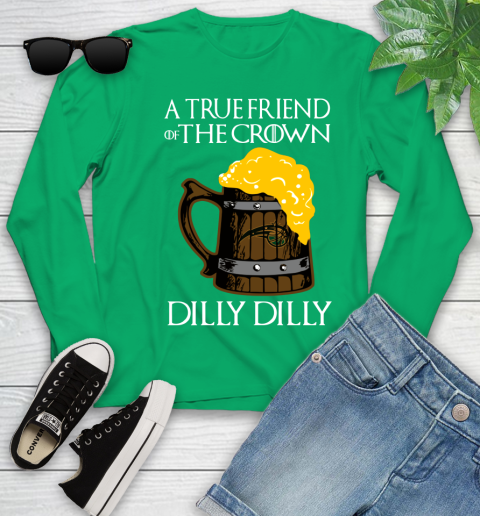 NBA Orlando Magic A True Friend Of The Crown Game Of Thrones Beer Dilly Dilly Basketball Youth Long Sleeve 7