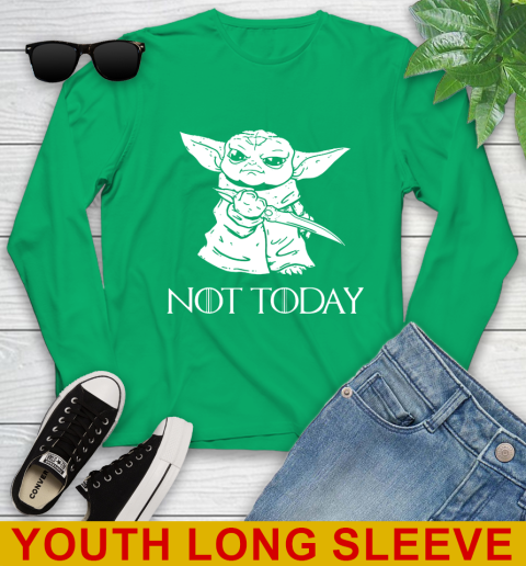 Not Today Game Of Thrones Star Wars Baby Yoda Shirt 123