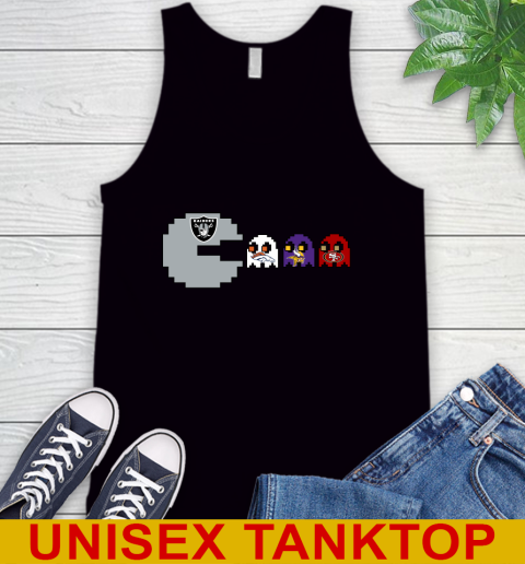 Oakland Raiders NFL Football Pac Man Champion Tank Top 2