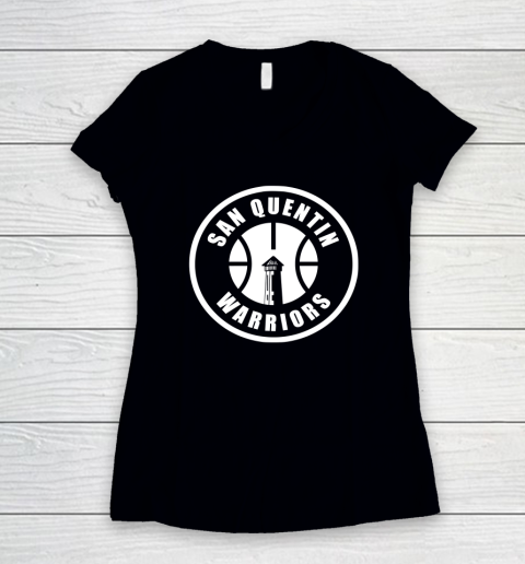 San Quentin Warriors Women's V-Neck T-Shirt