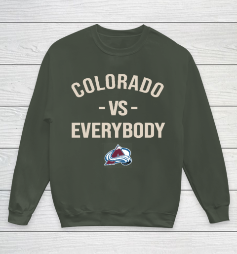 Colorado Avalanche Vs Everybody Youth Sweatshirt 8
