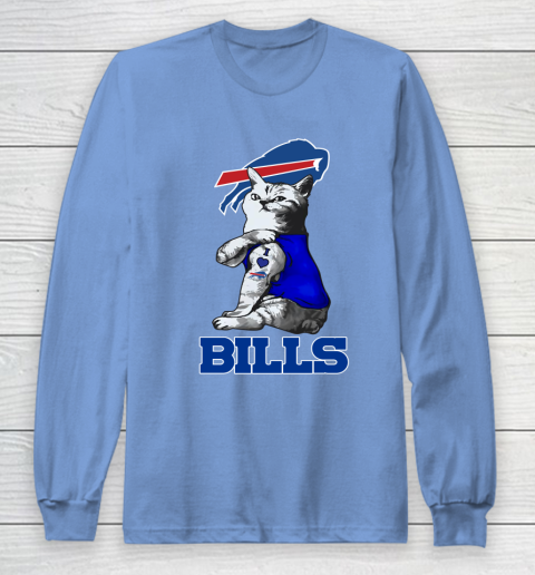 NFL Football My Cat Loves Buffalo Bills Long Sleeve T-Shirt 8