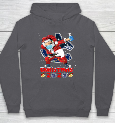 Vancouver Canucks Funny Santa Claus Dabbing Christmas 2020 NHL Hoodie 4