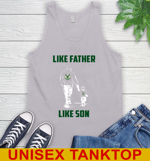 Milwaukee Bucks NBA Basketball Like Father Like Son Sports Tank Top 3