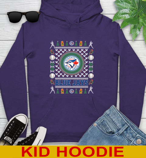 Toronto Blue Jays Merry Christmas MLB Baseball Loyal Fan Youth Hoodie 5
