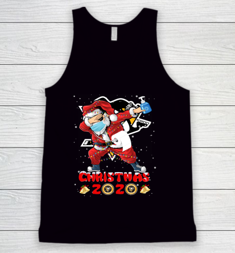 Pittsburgh Penguins Funny Santa Claus Dabbing Christmas 2020 NHL Tank Top