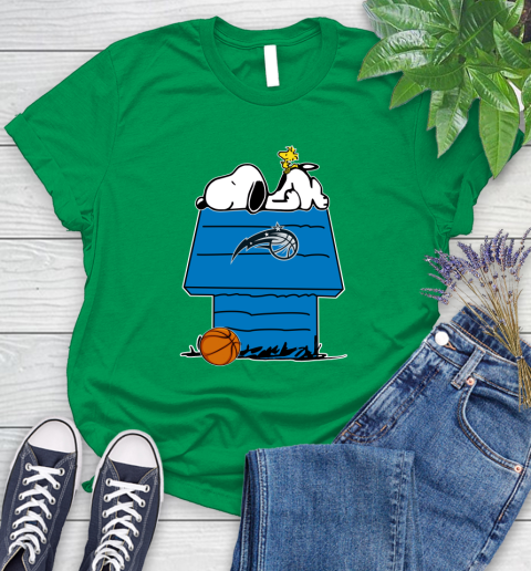 Orlando Magic NBA Basketball Snoopy Woodstock The Peanuts Movie Women's T-Shirt 6