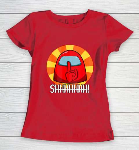 Among Us Game Shirt Cool Among Us shirt Crewmate or Impostor SHHHHHH Women's T-Shirt 9