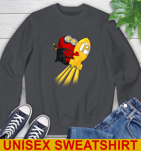 MLB Baseball Pittsburgh Pirates Deadpool Minion Marvel Shirt Sweatshirt 7