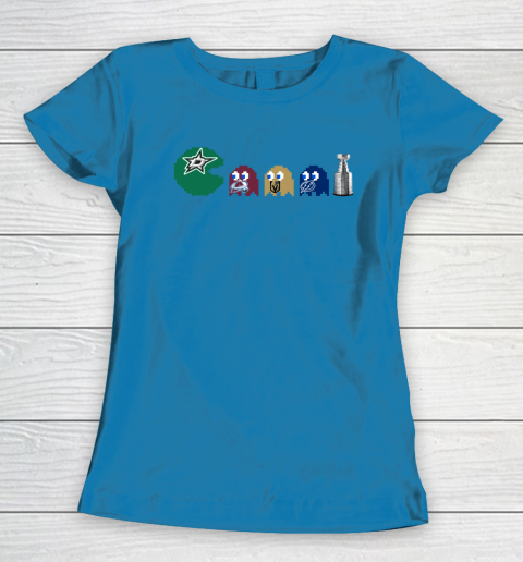 Dallas Stars x Pacman Create History For Stanley Cup Women's T-Shirt 7