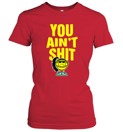 2lok bayley you aint shit its bayley bitch wwe shirts ladies t shirt 20 front red
