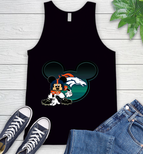 NFL Denver Broncos Mickey Mouse Disney Football T Shirt Tank Top 2
