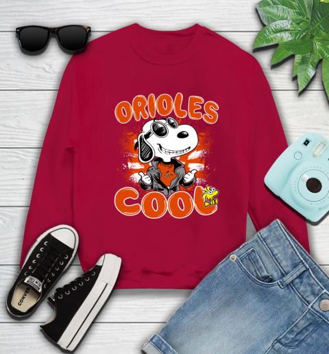 MLB Baseball Baltimore Orioles Cool Snoopy Shirt Sweatshirt 8