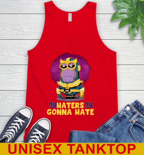 NFL Football New York Giants Haters Gonna Hate Thanos Minion Marvel Shirt Tank Top - Image 7