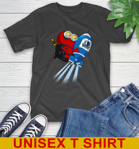 NBA Basketball Dallas Mavericks Deadpool Minion Marvel Shirt T-Shirt