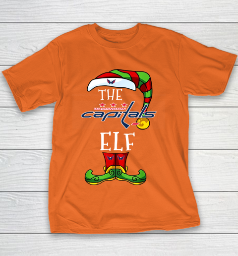 Washington Capitals Christmas ELF Funny NHL Youth T-Shirt 4