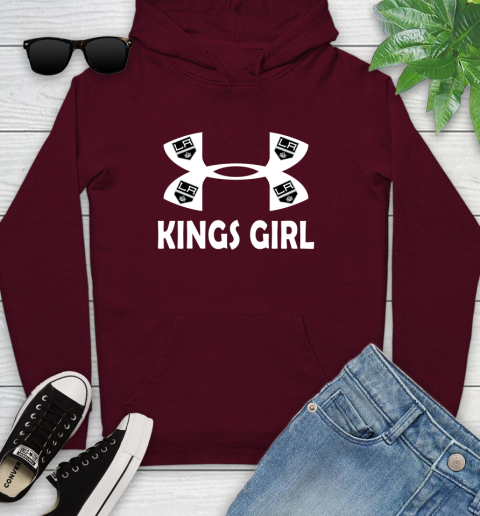 NHL Los Angeles Kings Girl Under Armour Hockey Sports Youth Hoodie 7