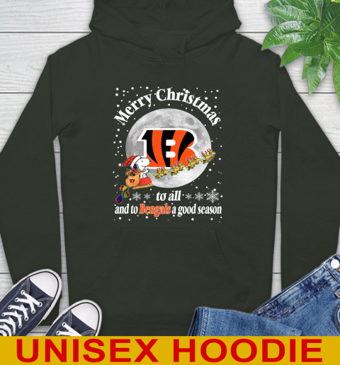Cincinnati Bengals Merry Christmas To All And To Bengals A Good Season NFL Football Sports Hoodie 12