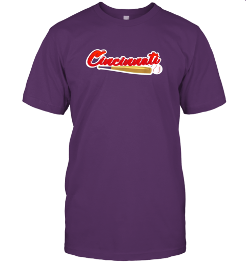 gl9s vintage cincinnati baseball shirt reds ohio baseball jersey t shirt 60 front team purple