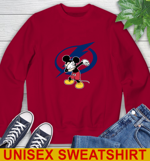 Tampa Bay Lightning NHL Hockey Dabbing Mickey Disney Sports Sweatshirt 7