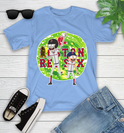 MLB Boston Red Sox Rick And Morty Commissioner's Trophy Baseball Sports Youth T-Shirt 11