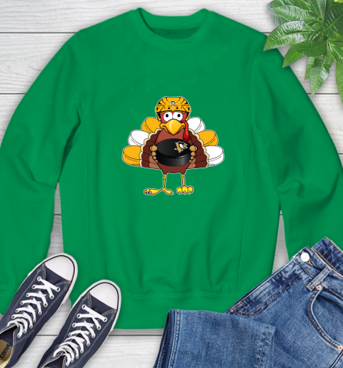 Pittsburgh Penguins Turkey Thanksgiving Day Sweatshirt 6