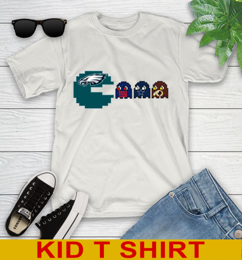 Philadelphia Eagles NFL Football Pac Man Champion Youth T-Shirt 12