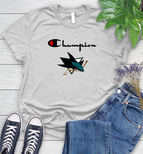NHL Hockey San Jose Sharks Champion Shirt Women's T-Shirt